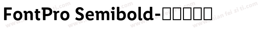 FontPro Semibold字体转换